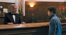 Concierge at Hotel Clovis (Eugène Green) with Vincent